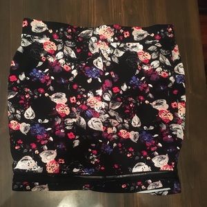 Floral Knee Length Skirt